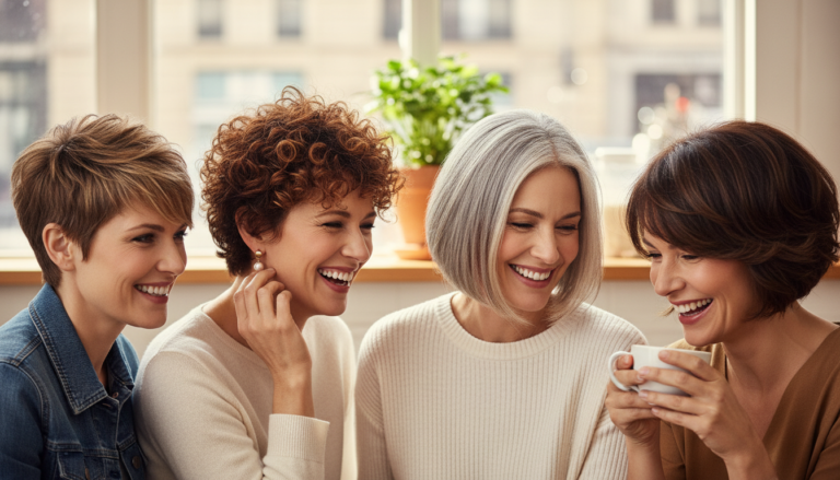 22 Short Haircuts for Thick Hair That Work for Women Over 40