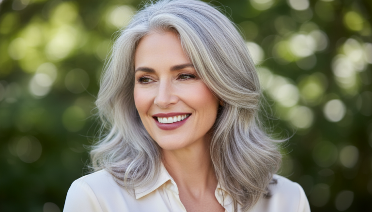 18 Silver and White Highlights That Look Stunning on Women Over 40
