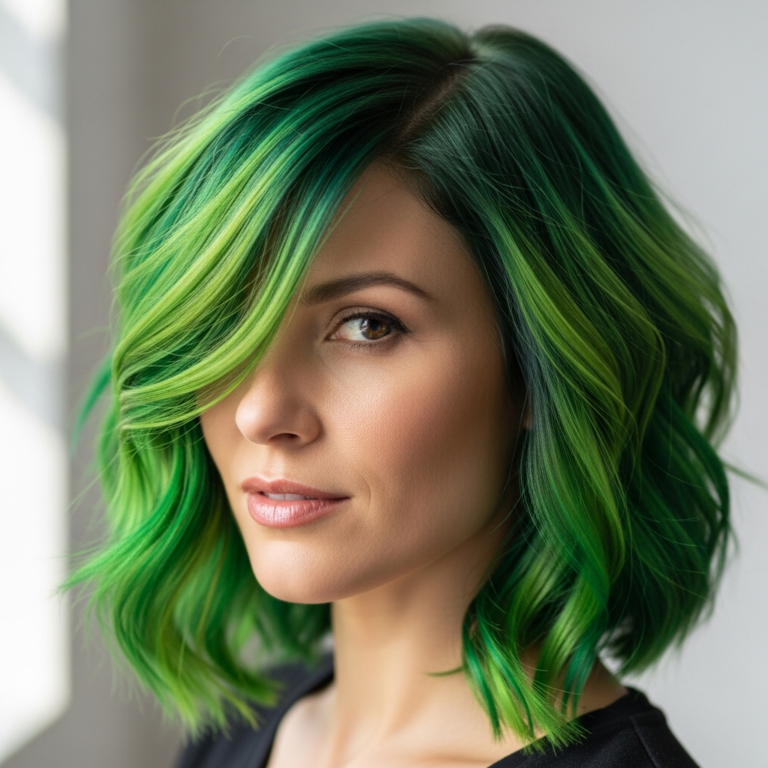 15 Green Hair Color Ideas for Women Over 20 Who Want a Bold Look