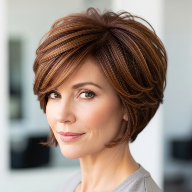 18 Short Stacked Bob Ideas for Women Over 30