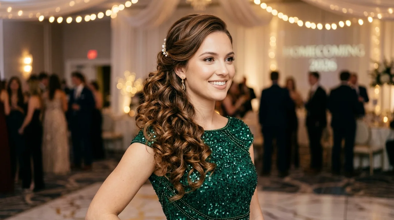 Side Swept Curls