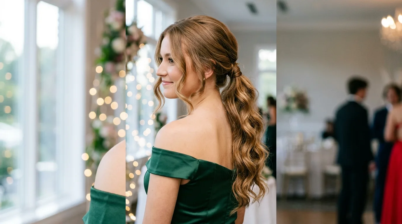 Low Ponytail With Waves