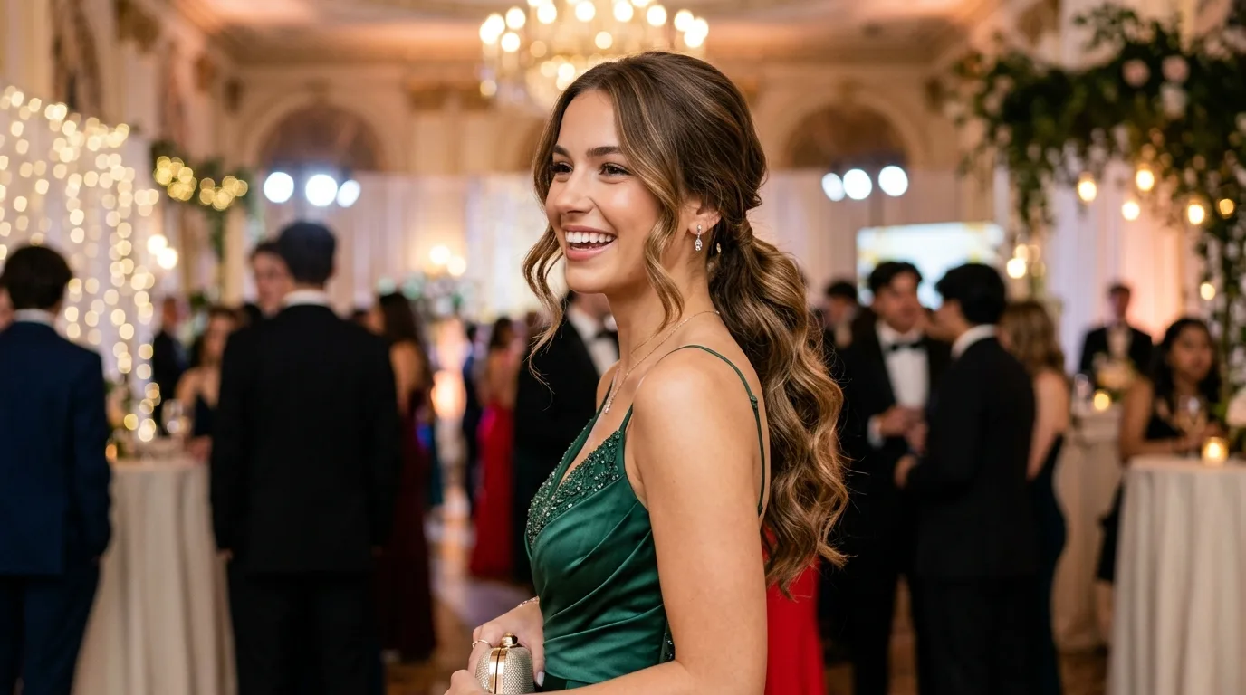 Low Ponytail With Waves