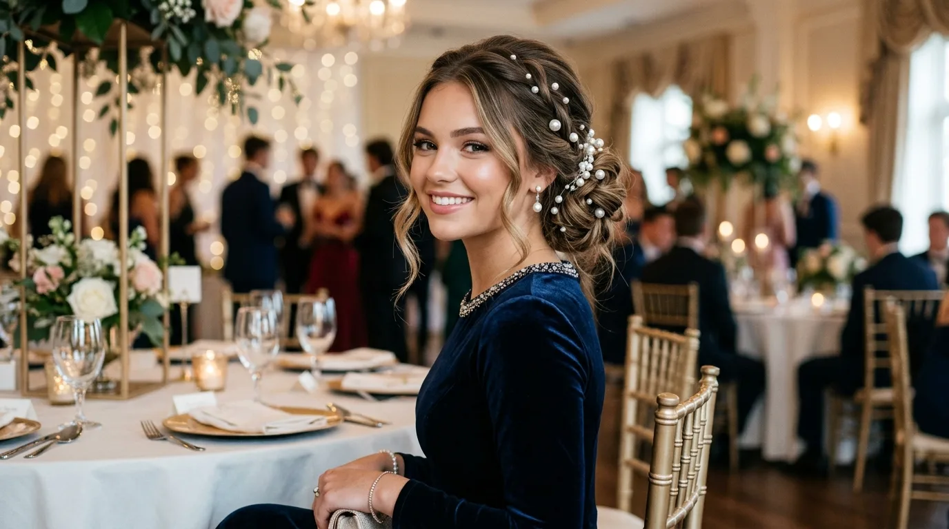 Pearl Accessory Hairstyle